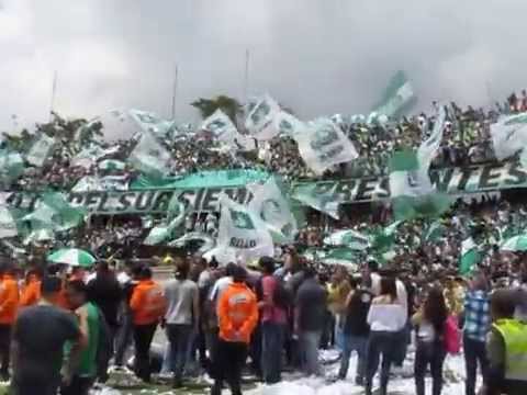 "Profe Osorio, esta hinchada jamás te olvidará" Barra: Los del Sur &bull; Club: Atlético Nacional