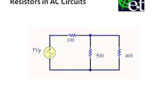 Resistors in AC Circuits (Impedance)