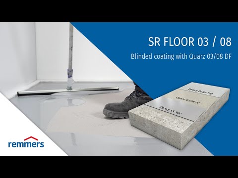 Blinded coating with Quarz 03/08 DF -Remmers SR FLOOR 03 / 08