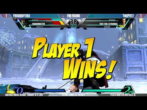 Huntsville UMvC3 Session - [MARQ] Freakboytrix vs [MARQ] Two Piece