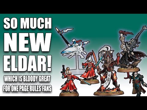 LVO Previews! SO MUCH ELDAR! Exciting Time for One Page Rules Grimdark Future Fans!
