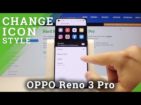 How to Personalize Icons Look in OPPO Reno 3 Pro - Change Icon Style