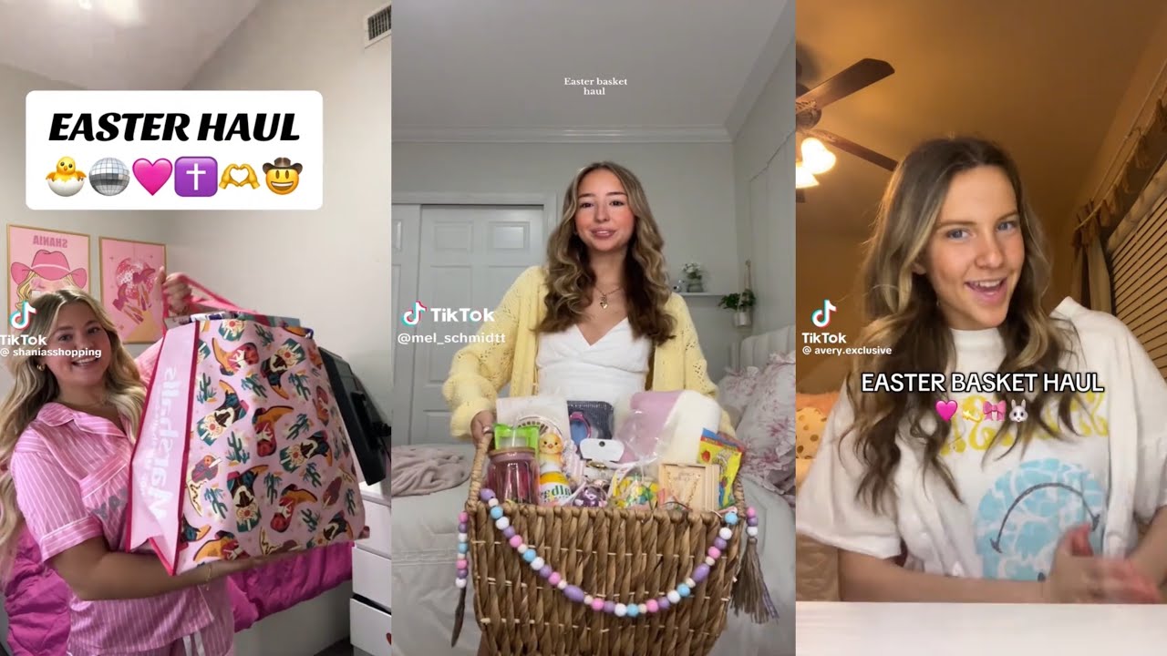 Easter basket haul - TikTok compilation
