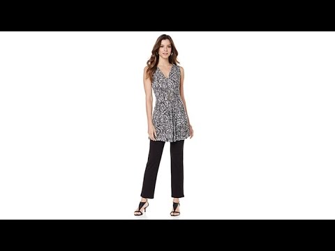 Liz Lange Ultimate Tunic Top and Slim 2piece Pant Set