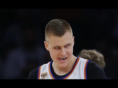 Kristaps Porzingis With the SWAT on Brandon Ingram