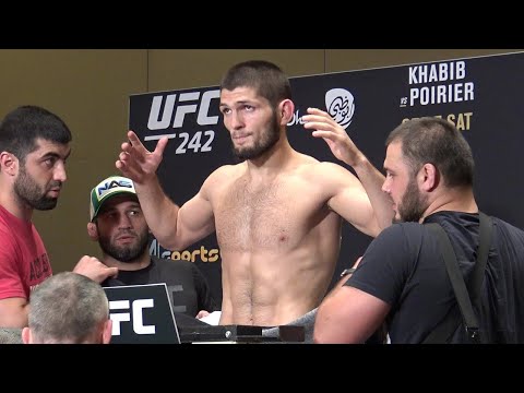 UFC 242 Official Weigh In | Poranne ważenie [LIVE]