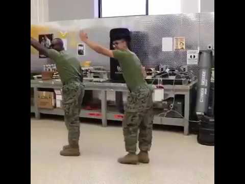 American Soldiers Dancing to Mr Eazi's Akwaaba Song
