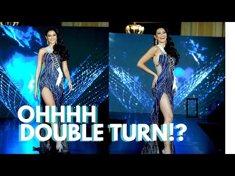 WATCH: Rr Ayu Maulida Putri DOUBLE TURN CATWALK!! 💃🏻🇮🇩