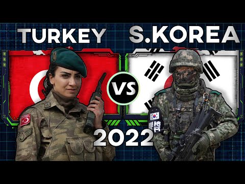 Turkey vs South Korea Military Power Comparison 2022