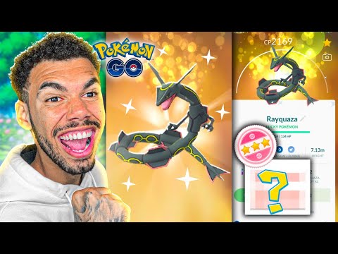 O IV DO MEU NOVO RAYQUAZA SHINY LUCKY - POKEMON GO | Cris |