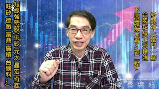 【掌聲響起】#賴昇楷 0527 多頭拿回發球權，台股續航力看「這兩點」，短線潛力股留意《元太、德微、富鼎……》等 (圖)