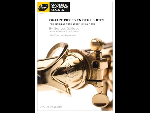 Guilhaud Quatre Piece for Eb or Bb saxophone and piano