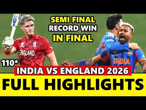 India vs England ICC T20 World Cup Semi Final Full Match Highlights 2026 | Eng vs Ind Highlights