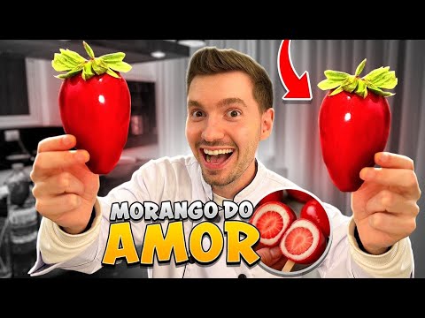 LIPAO NA COZINHA - Fiz o MORANGO DO AMOR! (Deu certo)