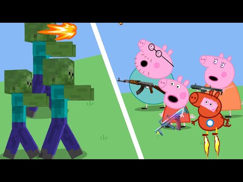 Peppa Pig vs Zombies