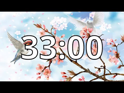 33 Minutes Timer with Music | Cherry Blossom Timer