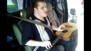 Tony Drake (Blind and autistic) singing and playing guitar - Unchained Melody