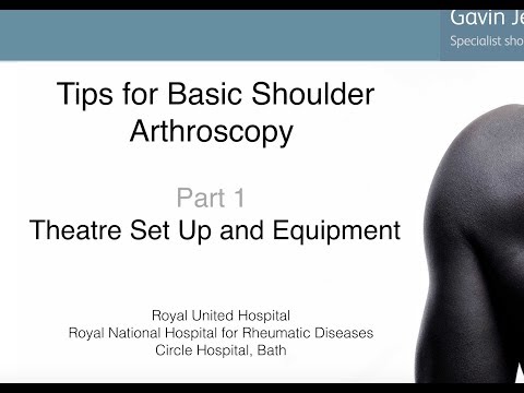 Tips for Basic Shoulder Arthroscopy Part 1-Theatre set up and equipment