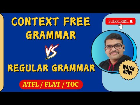 DIFFERENCE BETWEEN REULAR GRAMMAR AND CONTEXT FREE GRAMMAR IN AUTOMATA THEORY || TOC