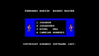 [AMSTRAD CPC] F. Martín Basket Master (ESP version) - Paliza en los tres niveles