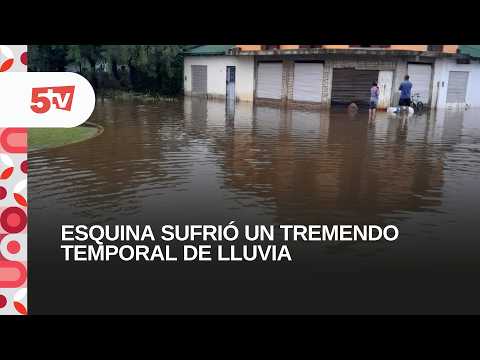ESQUINA SUFRIÓ UN TREMENDO TEMPORAL DE LLUVIA-CRISTIAN OLIVETTI, INTENDENTE