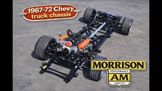 Art Morrison chassis package for 1967-72 Chevy truck featuring a GM Performance LS3 engine.