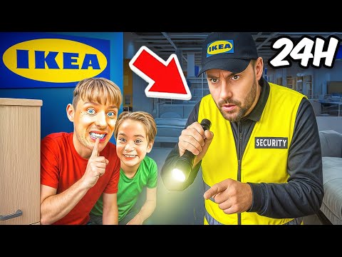 LITTLE BOY stays secretly in IKEA for 24 HOURS!😱POLICE ARE COMING