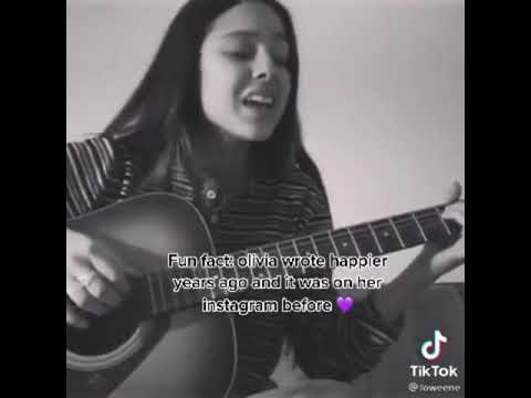Olivia Rodrigo Happier (live acoustic version) #sour