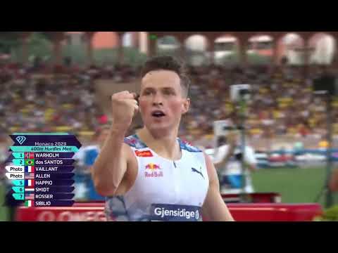Warholm runs incredibly fast time in men's 400m hurdles | London 2023
