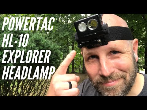 One of THE BEST: Powertac HL-10 Explorer Headlamp | 2,500 Lumens, Spot & Flood & Red & IR