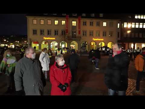 Querdenken -238 Spaziergang in Hamm 15.01.2021 Eröffnung und Anfang Spaziergang.