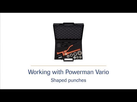 Manually operated hydraulic pump Powerman Vario - shape punch tool HD | häwa