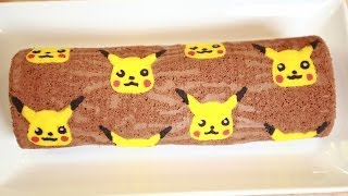 PIKACHU CHOCOLATE ROLL CAKE - NERDY NUMMIES