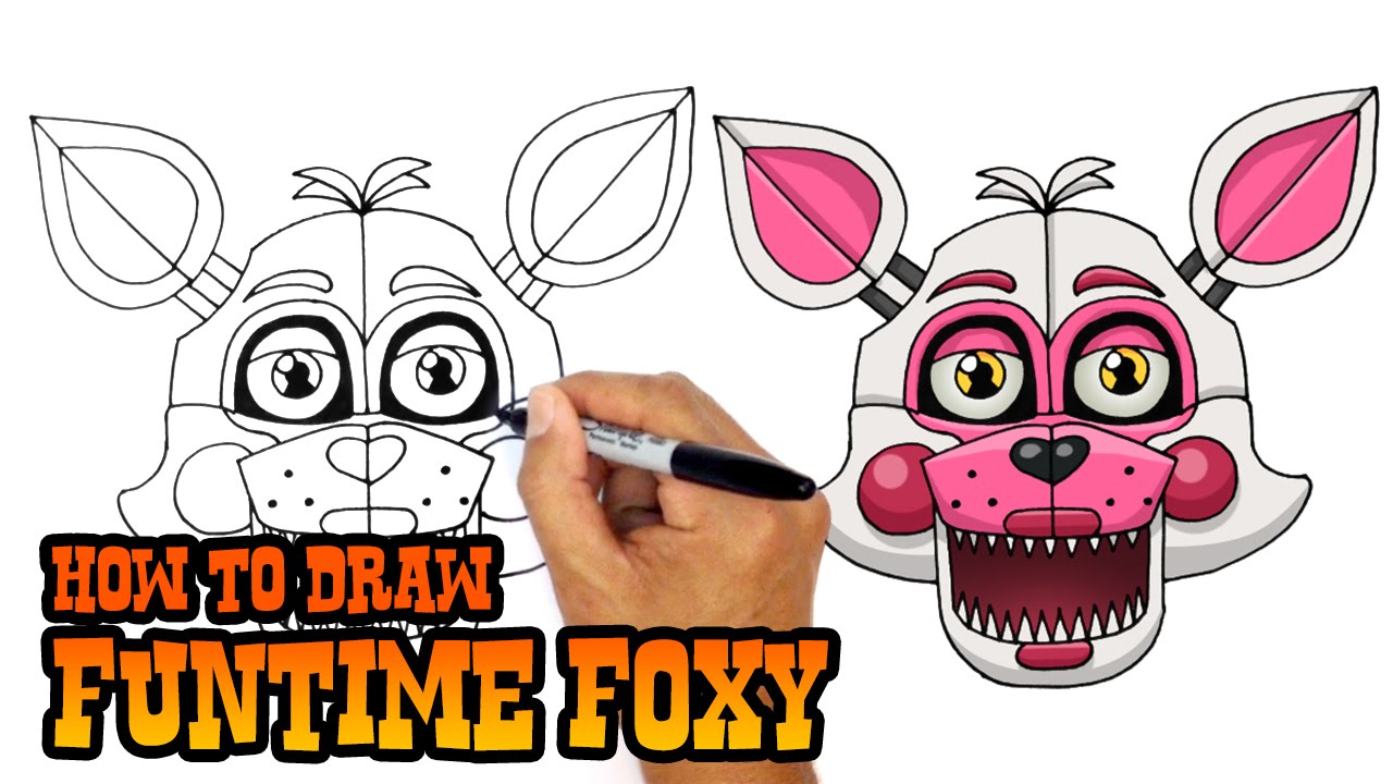 How to Draw Funtime Foxy | FNAF Sister Location