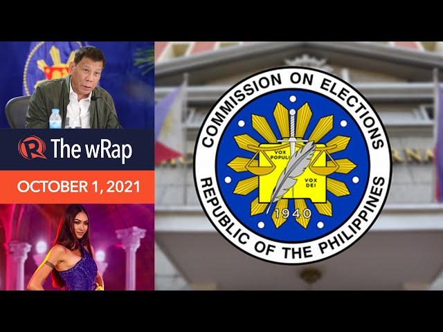 Filing of candidacies for 2022 begins in the Philippines | Evening wRap