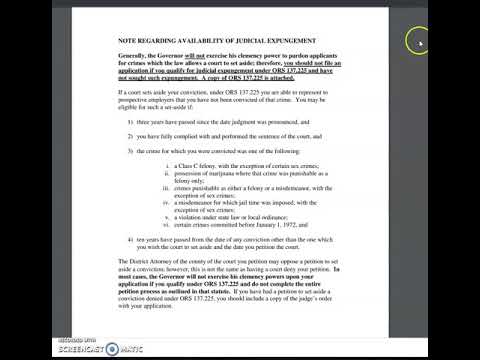 How to get class A or B felonies removed through...