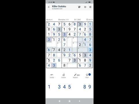 [Android] Killer Sudoku by Sudoku.com - Free Number Puzzle - Easybrain - YouTube
