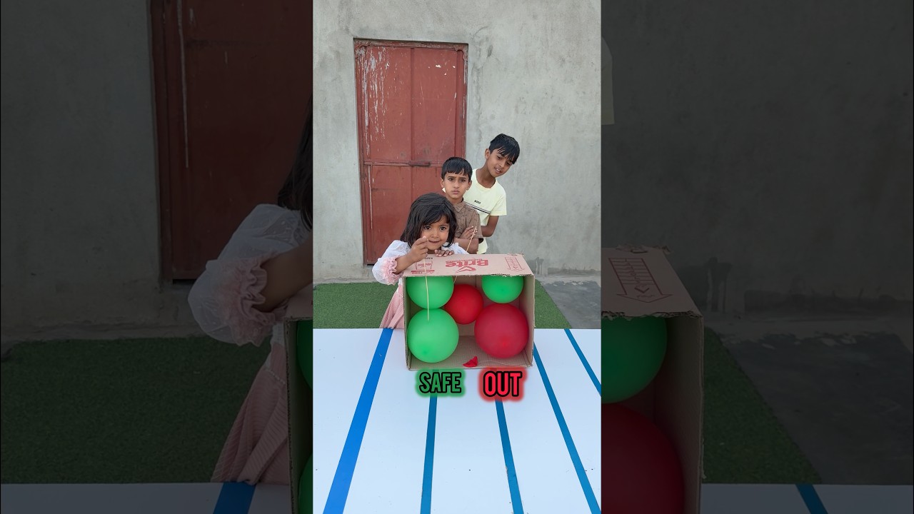 Green safe red out 😂 #funnyfamilygames #challenge