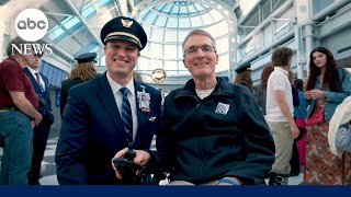 David Muir shares how son helped dad on retirement flight after ALS cut career short