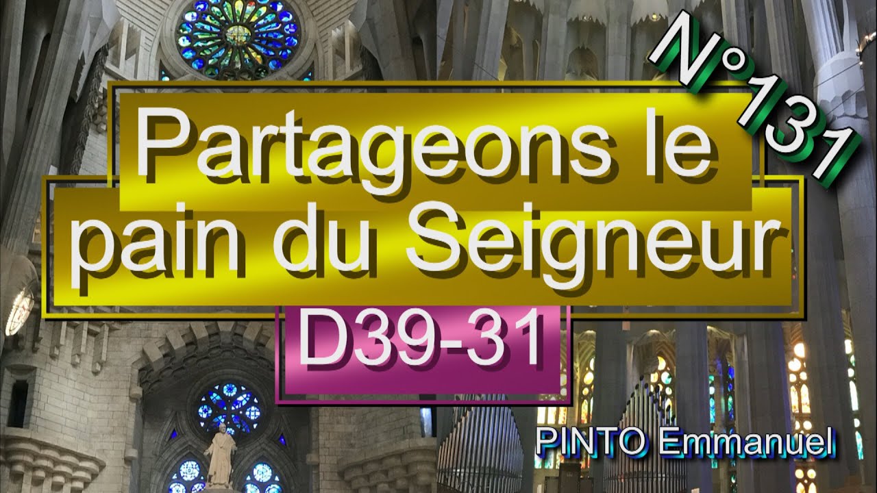 Partageons le pain du Seigneur - D39-31 - N°131
