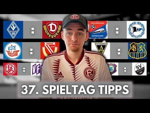 STEIGEN DRESDEN UND BIELFELD AUF ? 😨🔥 | MEINE TIPPS ZUM 37. SPIELTAG DER 3. LIGA ⚽️🧐