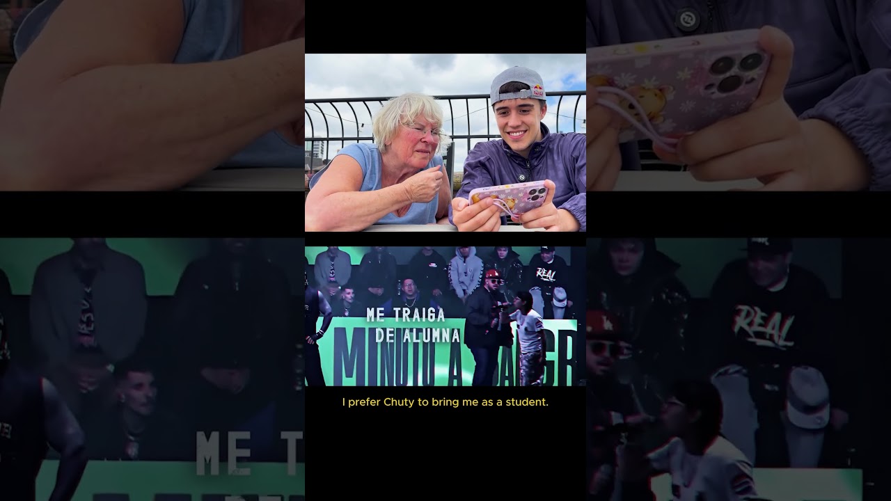 rapera de 69 años reacciona a este minutazo de Azuky 😈 #shorts #batallas #freestyle