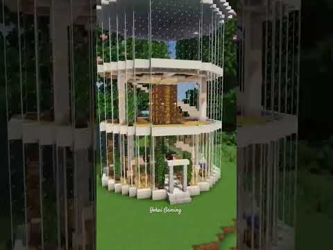 Yokai Gaming - Build your dream glass house in Minecraft || #minecraft