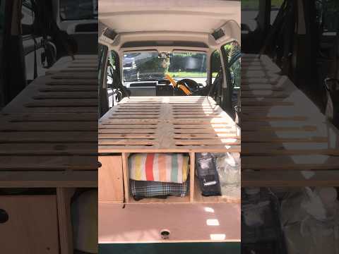 🚐 Mini camper bed & Storage build #vanlife #diy #minicamper #berlingo #diycraft #nomadlife #camper