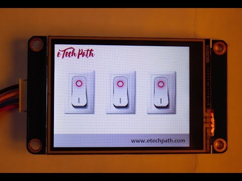 Basic Nextion HMI Graphics Designing of ON OFF Switches and its Tags