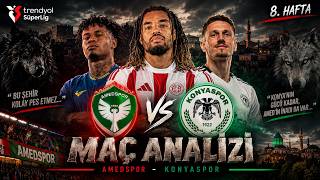AMEDSPOR – KONYASPOR MAÇ ANALİZİ!  8. HAFTA BÜYÜK KAPIŞMA | Süper Lig