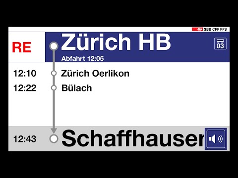 SBB Ansagen, RE (Zürich HB-Schaffhausen) FV-Dosto Version