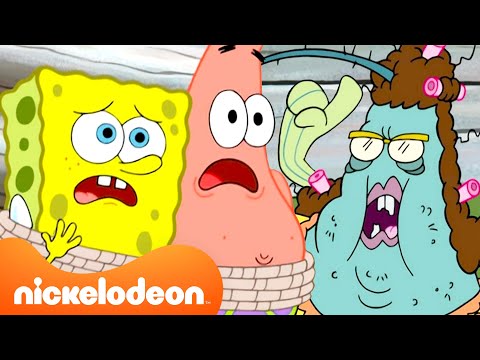 SpongeBob and Patrick Meet Ma Angler and the Trenchbillies | SpongeBob SquarePants | Nickelodeon UK