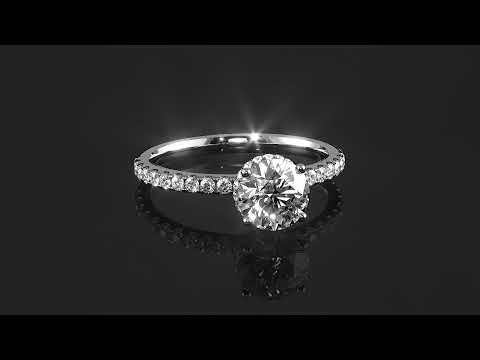 1ct Certificated Lab-Grown Diamond - Stunning Hidden Halo Engagement Ring by ComparetheDiamond.com