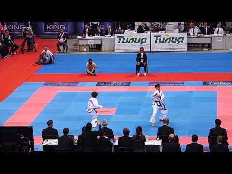 Oshima Hiroko v Pak Mi Hyang. I Dan Female Tul Final ITF World Championships 2013